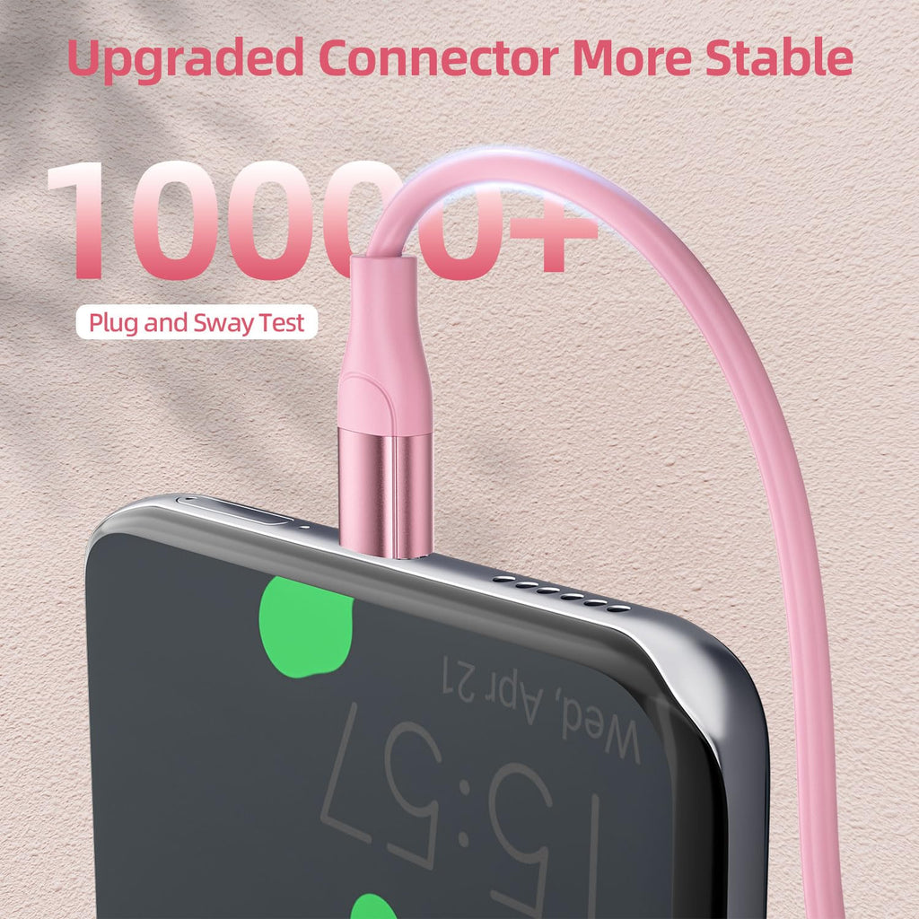 Purple USB-C to USB-C Charger Cable, 6-Foot Length, Compatible with iPhone Models 16/15/11 Pro/X/Xs Max/Xr/8/8 Plus/7/6/6S/Se/5C/5S
