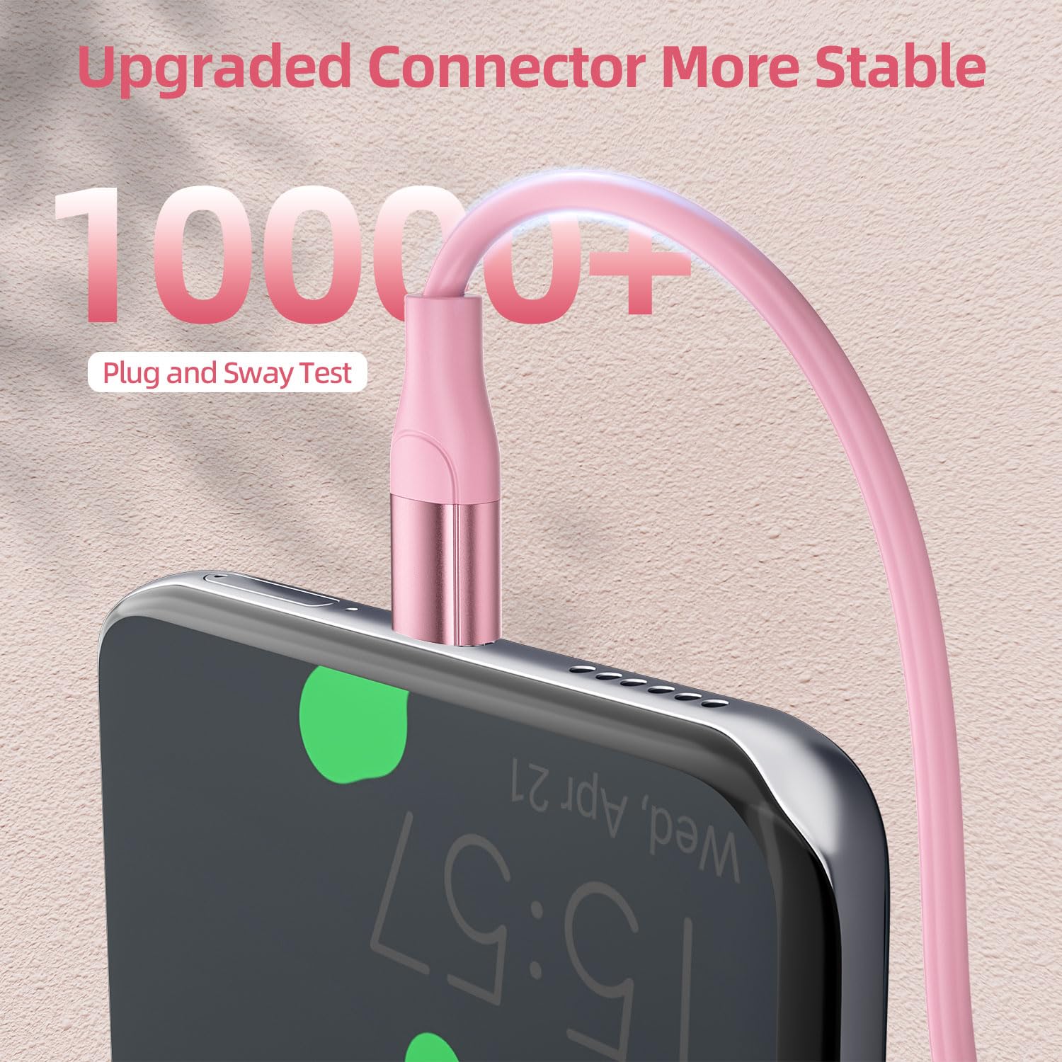 Purple USB-C to USB-C Charger Cable, 6-Foot Length, Compatible with iPhone Models 16/15/11 Pro/X/Xs Max/Xr/8/8 Plus/7/6/6S/Se/5C/5S