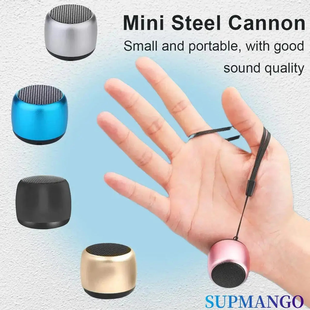 M1 Portable Bluetooth Stereo Speaker with Subwoofer and Microphone for Outdoor Use
