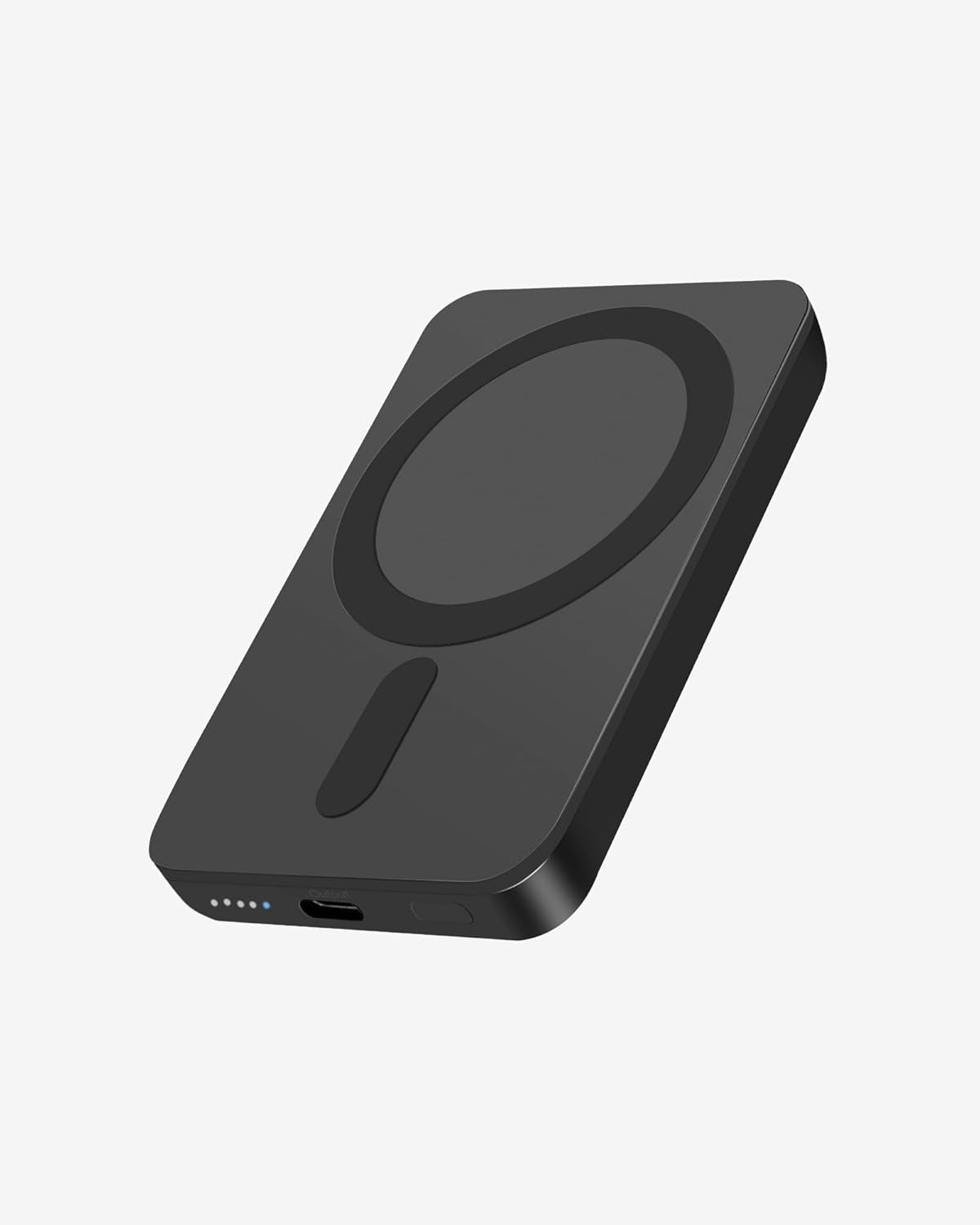Mini MagSafe-Compatible Portable Charger, 5000mAh 5W Compact Magnetic Power Bank for iPhone 16/15/14/13/12, 12W USB-C Charging Battery Pack